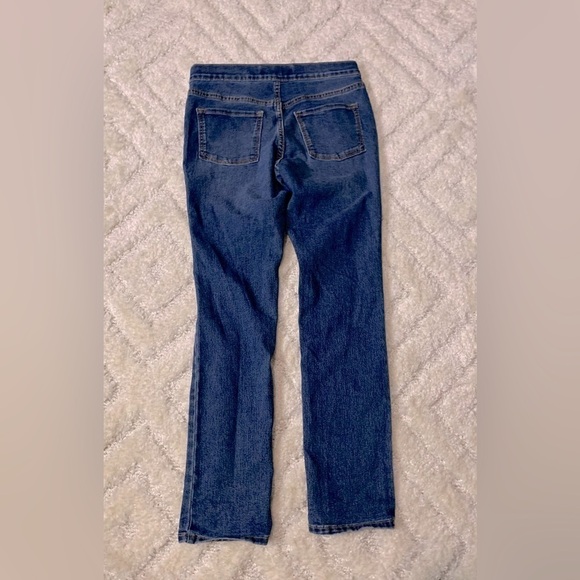 Old Navy girls skinny built in tough pull on blue jeans XL/14 - Picture 3 of 6